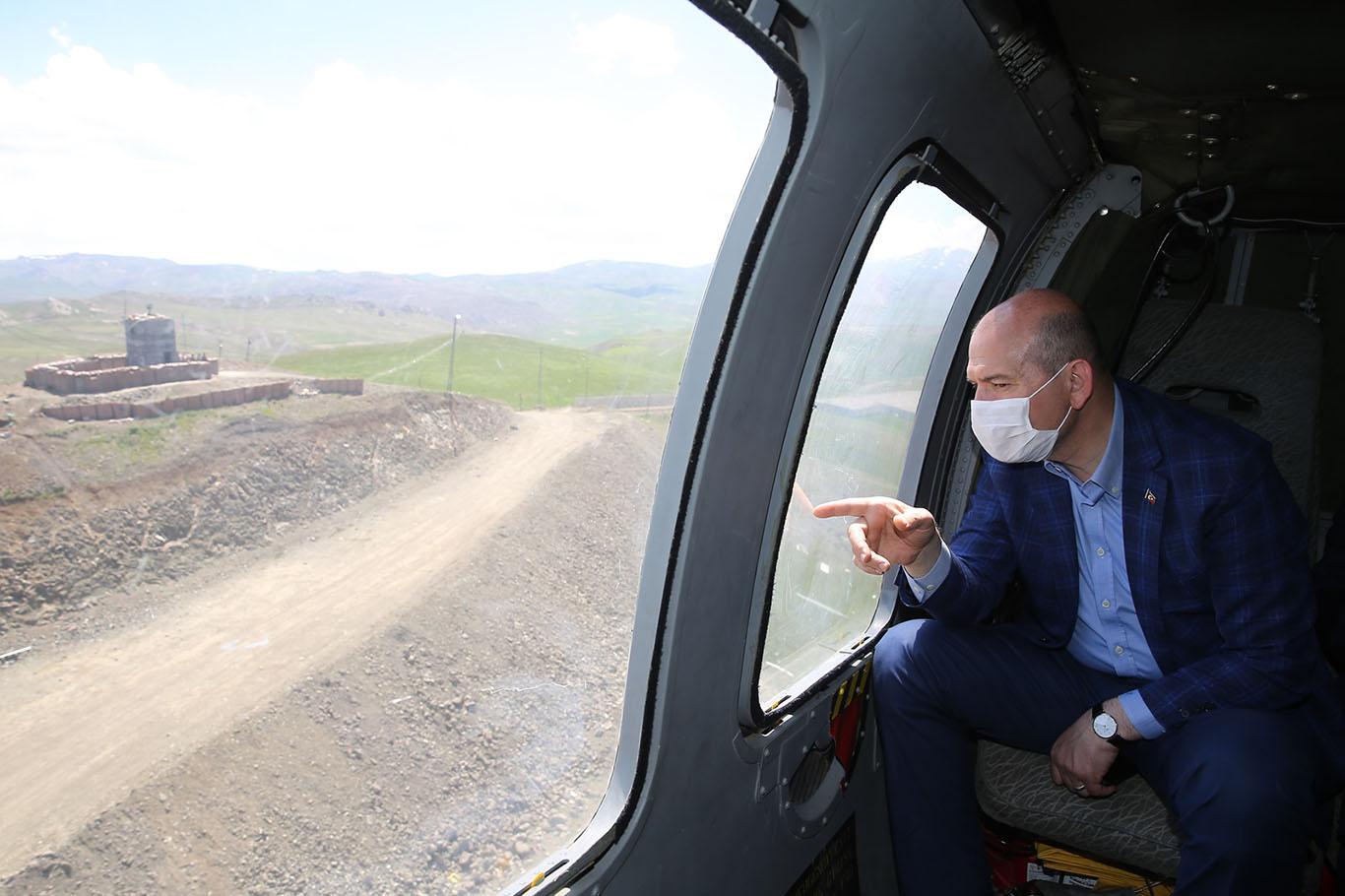 Bakan Soylu'dan Türkiye-İran sınırına inceleme